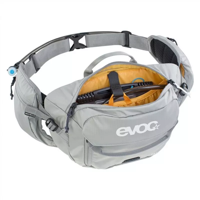 EVOC Hip Pack jostas soma Mesh Nylon Ripstop pelēka 3L Unisex