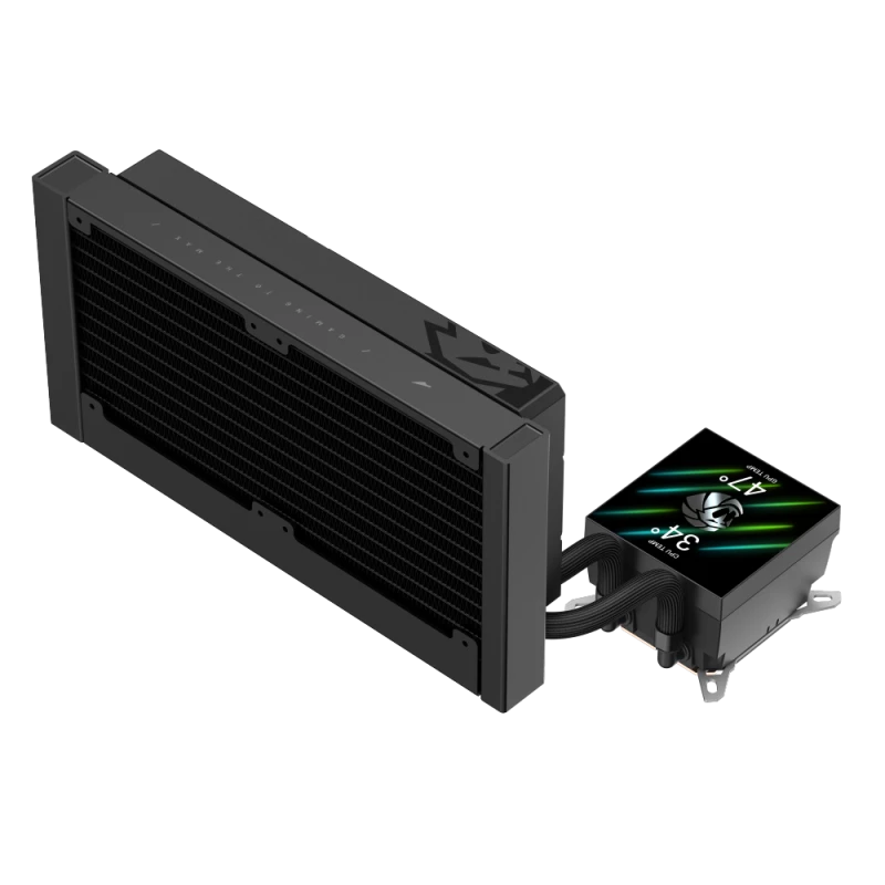 Gamemax CPU šķidruma dzesētājs | GLACIER 240 LCD BK | Intel, AMD