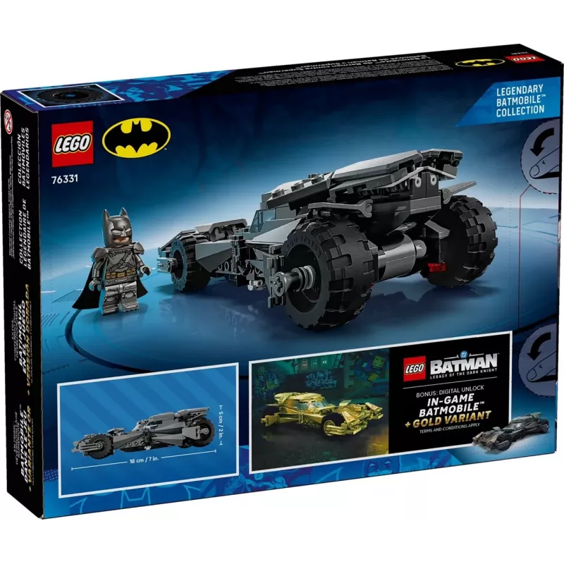 LEGO BATMAN 76331 Betmens pret Supermenu Betmobils