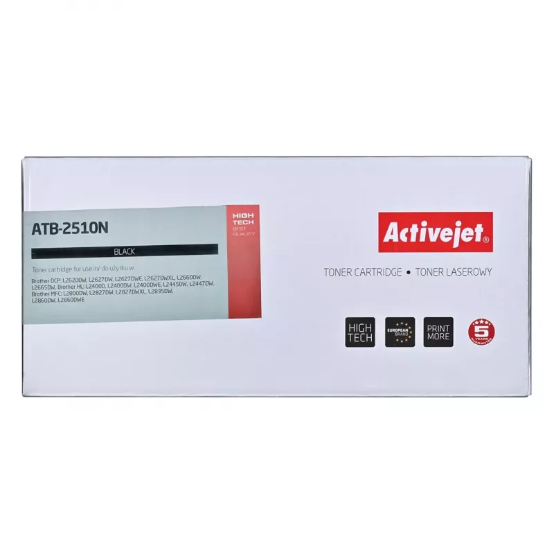 Activejet ATB-2510N toneris (aizstāj Brother TN2510; Supreme; 1200 lappuses; melns)
