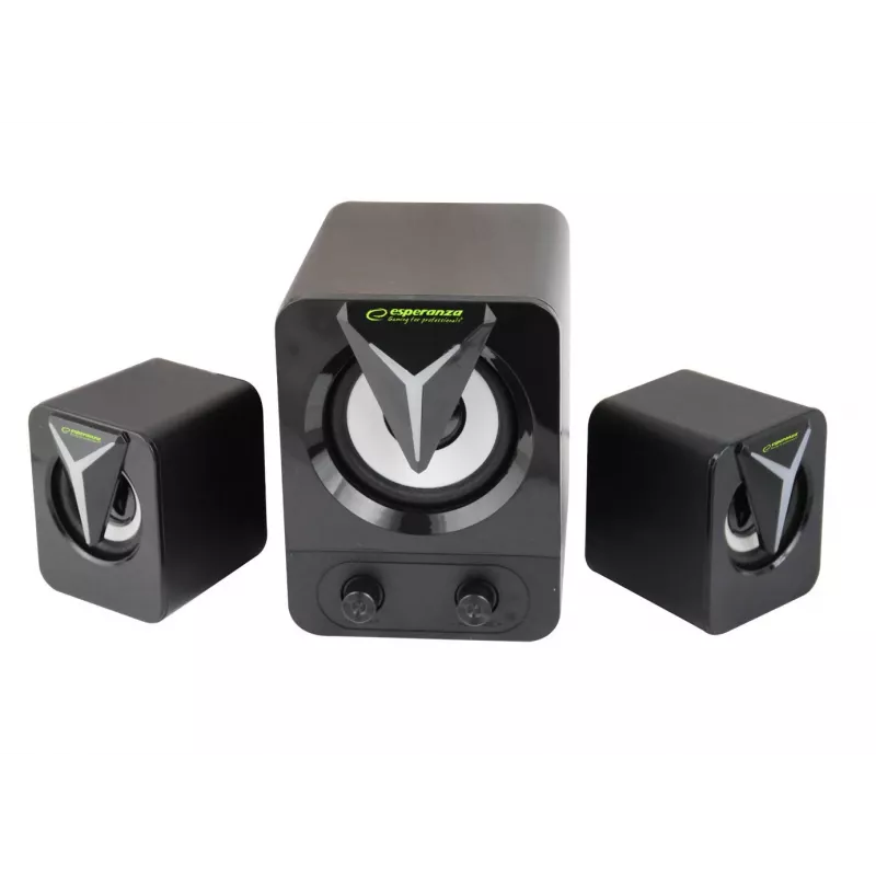 Esperanza EGS107 Skaļruņi 2.1 USB LED 5 W Melns