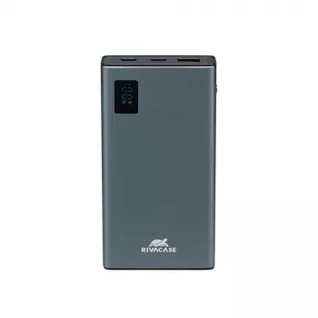 Ārējais akumulators Rivacase VA1021 10000mAh, divas USB izejas, LED indikatori, kompakts pārnēsājams lādētājs