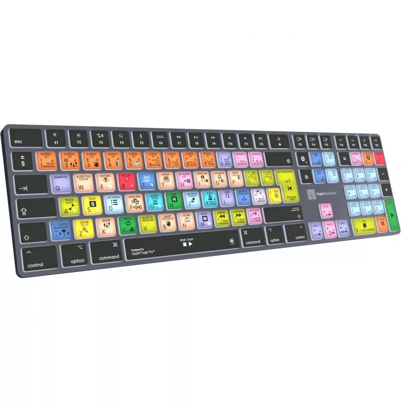 Logicklaviatūra Apple Logic Pro X2 Titan DE Mac — LKB-LOGXP2-TM-DE, vācu izkārtojums