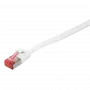 Logilink SlimLine - Patch-Cable - RJ-45 (S) uz RJ-45 (S) - 2 m - U/FTP, PiMF - CAT 6 - Lieta, bezķēdes, plakana - Balta (CF2051S)