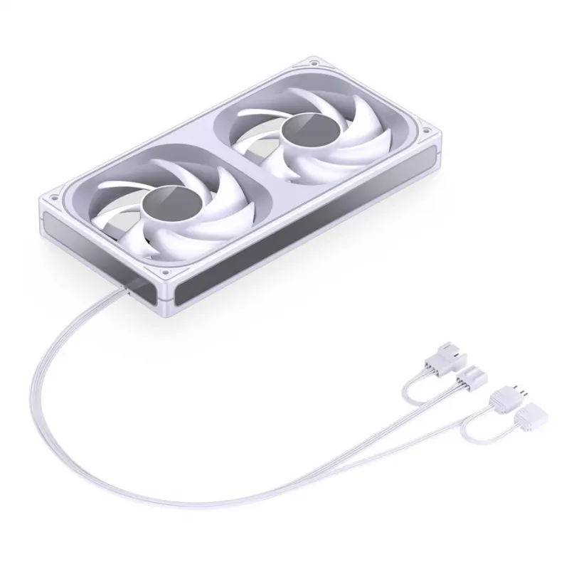 JONSBO ZB-240W 2x120mm ARGB PWM Korpusa ventilatori - Balti