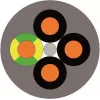 LAPP OLFLEX® CLASSIC 110 vadības kabelis 4 G 1,50 mm² pelēks 1119304-100 100 m (1119304-100)