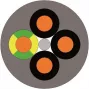 LAPP OLFLEX® CLASSIC 110 vadības kabelis 4 G 1,50 mm² pelēks 1119304-100 100 m (1119304-100)