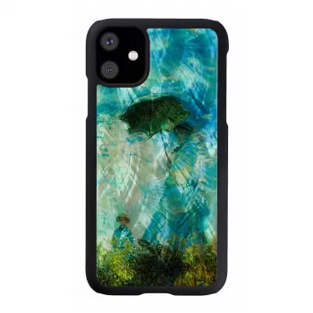 Viedtālruņa maciņš iKins iPhone 11 — Melns Camille dizains, aizsargapvalks