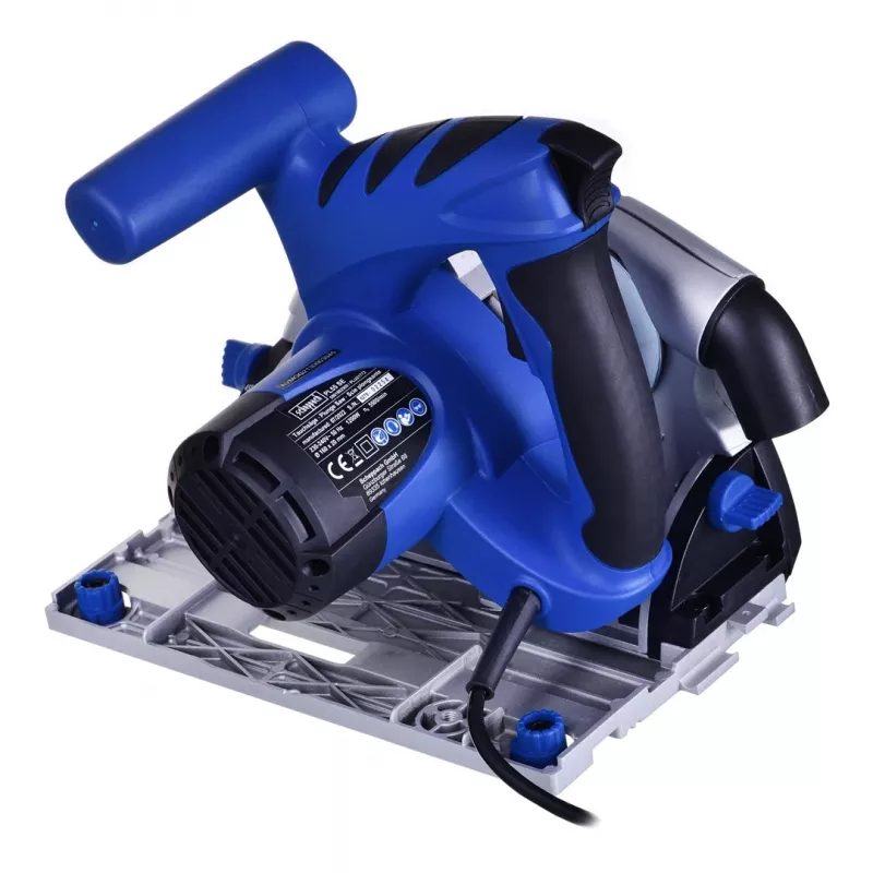 Riņķveida zāģis Scheppach PL55, 1200 W, 230 V, asmens Ø160 mm, 24T, griešanas dziļums 49,5 mm (90°), slīpuma regulēšana, koks