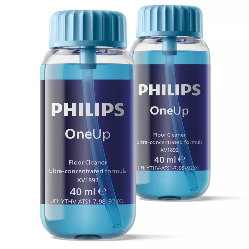 Philips OneUp Ultra-Concentrated Floor Cleaner, Stick vacuum, Blue, 40 ml, Liquid (concentrate), Philips OneUp, 30 mm