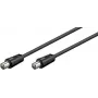 Wentronic Goobay antenas savienojuma kabelis, melns, 1,5 m - IEC/Coax spraudnis IEC/Coax spraudnis (68146)