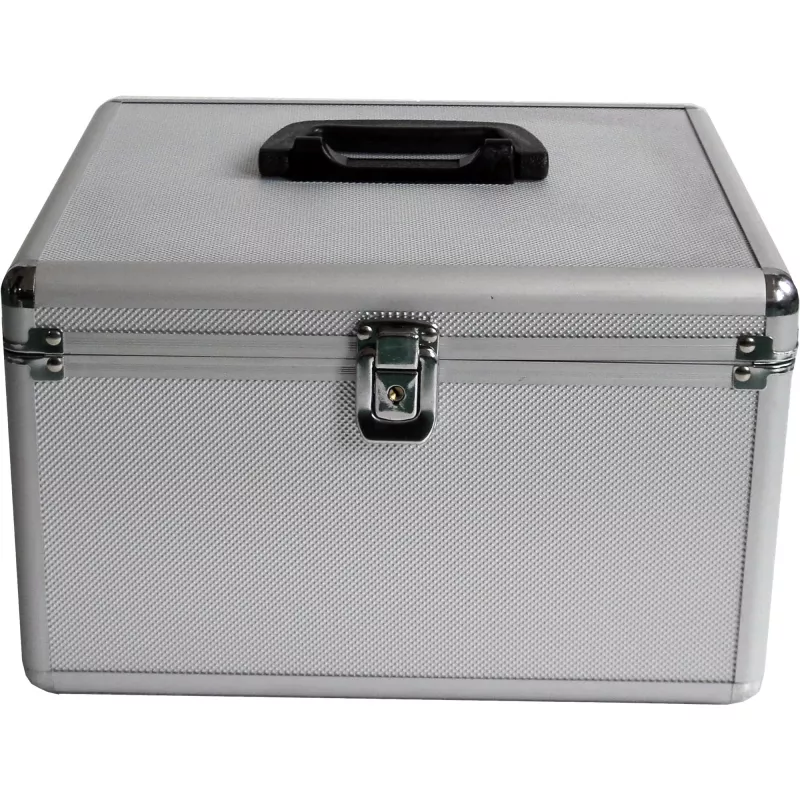 MEDIARANGE BOX76 - Uzglabāšanas kaste - 300 diskiem - Sudraba - Flīss - Plastmasa - Koks - 120 mm - Alumīnijs
