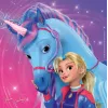 Puzle Ravensburger Unicorn Academy — 3 x 49 gabali, komplekts bērniem