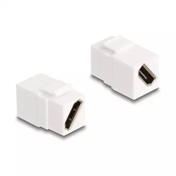 DeLOCK Keystone modulis HDMI ligzda–ligzda diagonāla 8K 60 Hz balts
