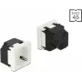 Delock Easy 45 kontaktligzda ar zemējumu, 45° izvietojums, 45 x 45 mm (81422)