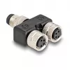 Kabeļa sadalītājs DeLOCK 60577 melns PVC M8 22mm 24mm 10mm