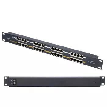 Extralink PoE ievadītājs 16 portu 16x 100Mb/s RJ45, statņu montāža