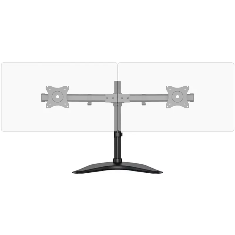 HAGOR HA FS - Montāžas komplekts (galda turētājs) - 2 LCD displejiem - Melns - Ekrāna izmērs: 38-68 cm (15-27)
