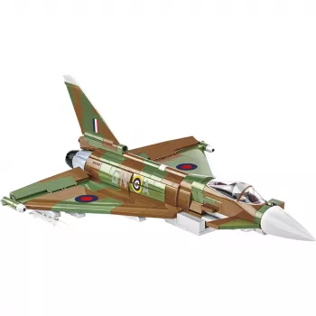 Celtniecības bloki Cobi Eurofighter Typhoon FGR4 „GiNA” — 577 gab., no 8 gadu vecuma, gaiši pelēks/zaļš/brūns