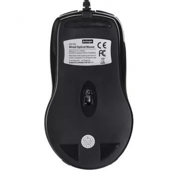 Activejet AMY-083 pele ar vadu USB (optiska; 1000 DPI; melna)