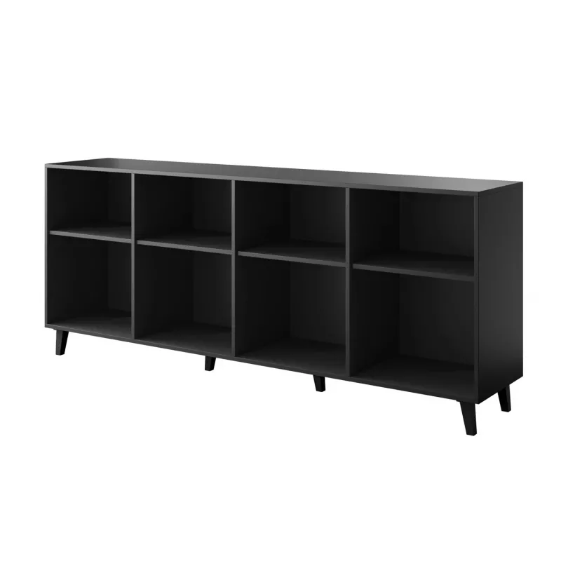 ASTI kumode 200x42x82 melns matēts