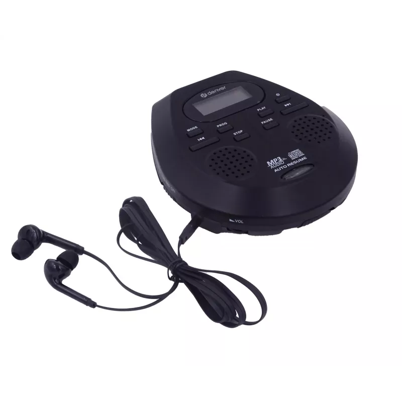Portable CD player Denver DMP-395B Melns MP3 playback LCD display