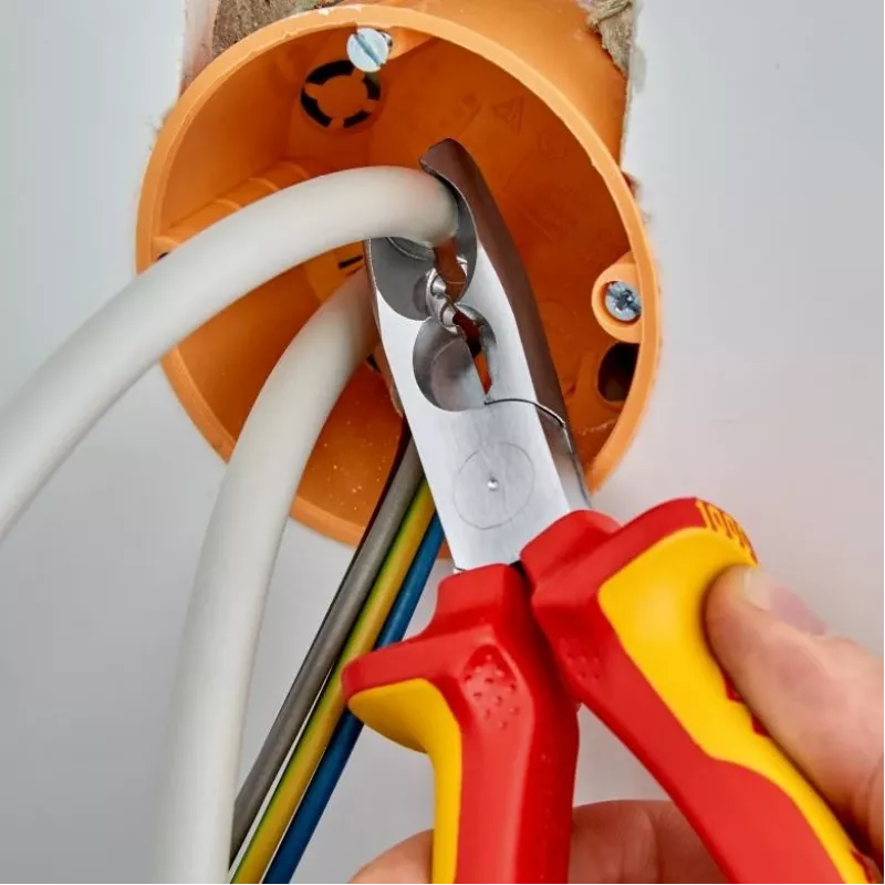Knipex 13 46 165 kabeļu noņēmējs sarkans, dzeltens