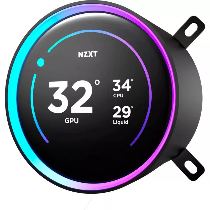 NZXT Kraken Elite 360 RGB procesora šķidruma dzesētājs 12 cm melns 1 gab.