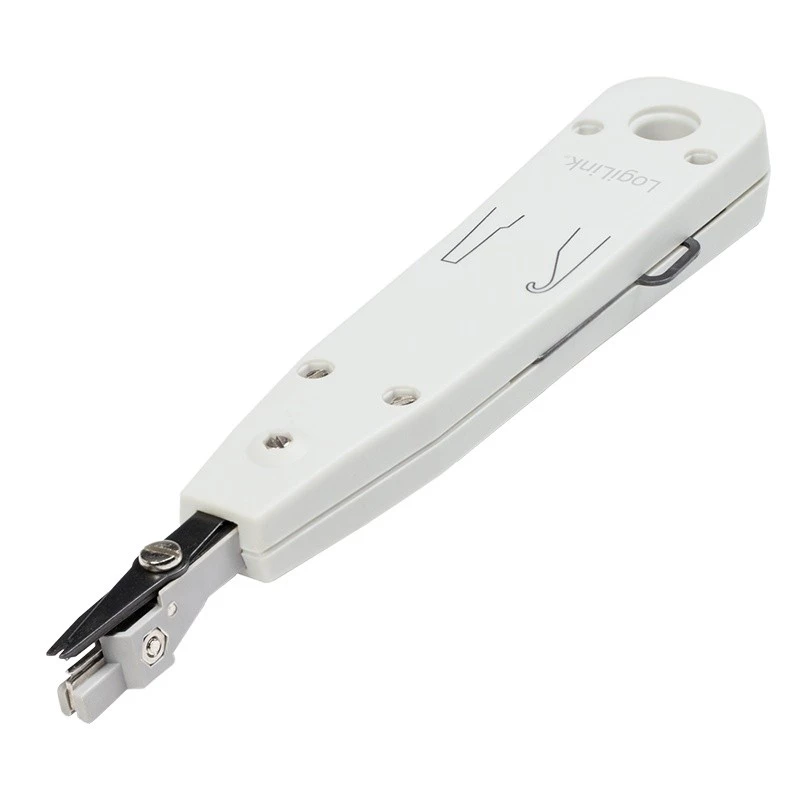 Kabeļu presēšanas knaibles LOGILINK WZ0001A RJ45/RJ11, ar iebūvētu griezēju un noņēmēju, balta