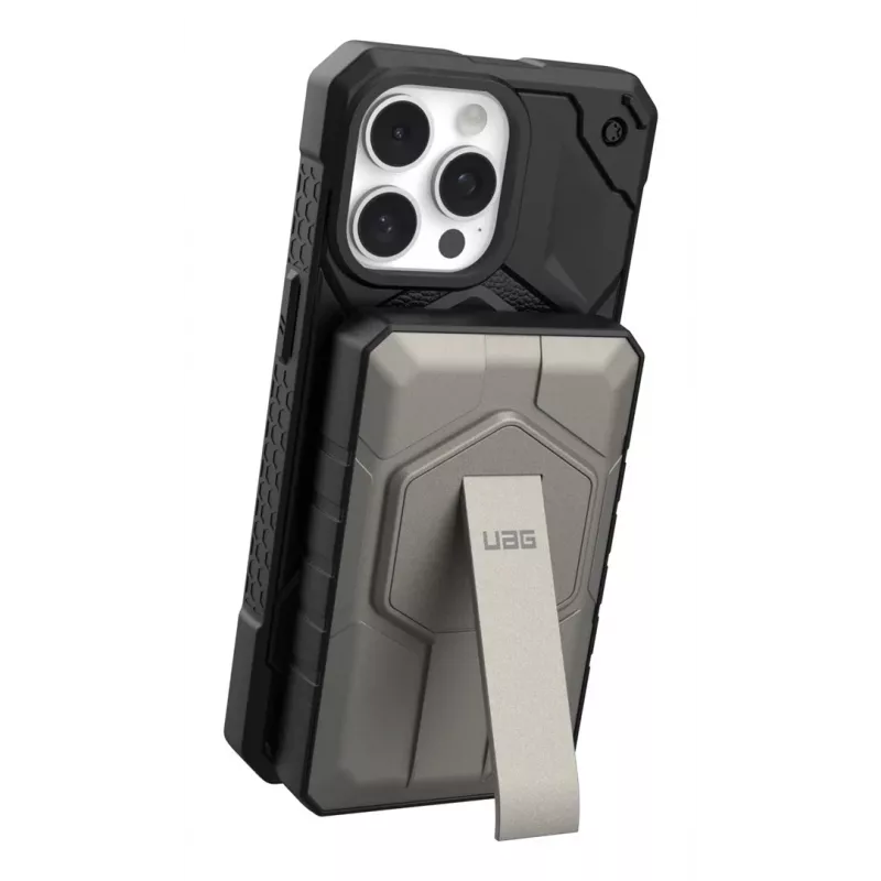 Urban Armor Gear 9B4411114036 ārējais akumulators 10000 mAh Bezvadu uzlāde Melna, Titāna