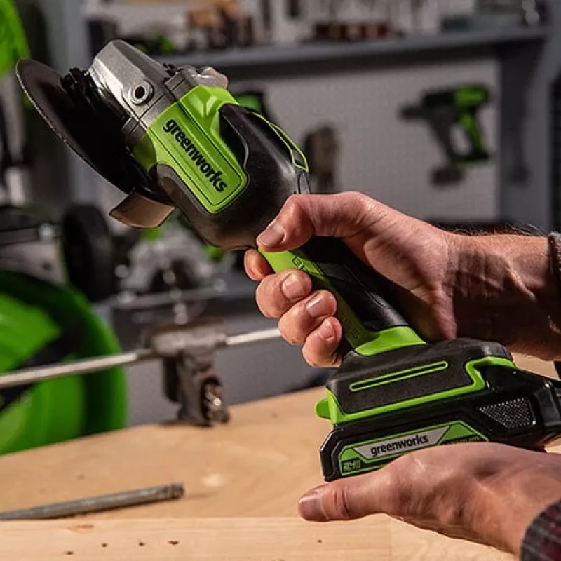 Leņķa slīpmašīna 24V Greenworks GD24AG - 3200207
