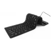 Silikona tastatūra USB+PS/2 melna