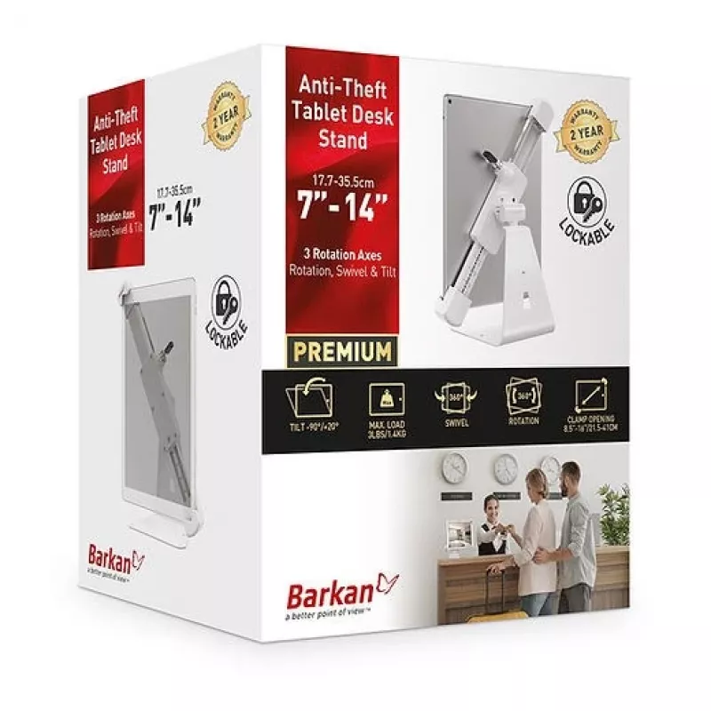 Planšetdatora drošības korpuss Barkan T71HL 35,6 cm Universāls Balts