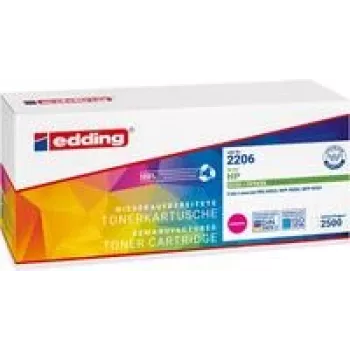 Edding EDD-2206 Tonera kārtridžs, aizstāj HP 203X (CF543X) fuksīna krāsas, 2500 lappuses, saderīgs toneris (18-2206)