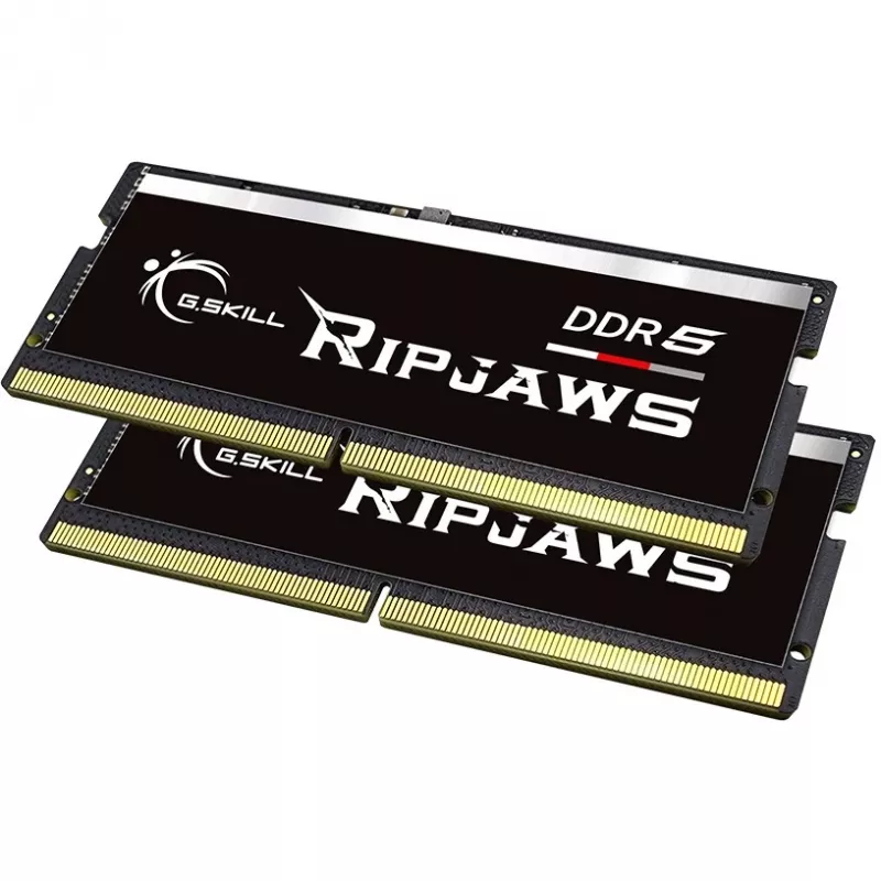 SO-DIMM 32 GB DDR5-4800 (2x 16 GB) Dual-Kit, Arbeitsspeicher schwarz, F5-4800S4039A16GX2-RS, Ripjaws