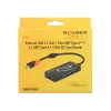 USB centrmezgls DeLOCK USB 3.0 Type-C 3 pieslēgvietas