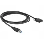 USB kabelis DeLOCK 83599 USB 3.2 Gen 1 3m USB A uz Micro-USB B melns