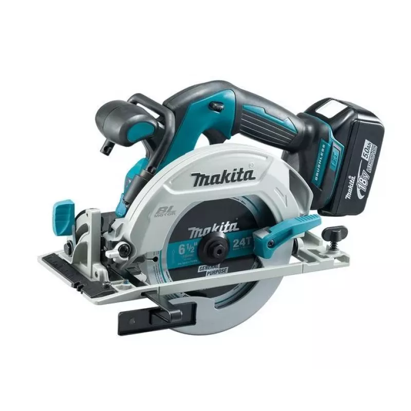 Makita DHS680RTJ portatīvais ripzāģis 16,5 cm Melns, Pelēks, Tirkīzzils 5000 RPM