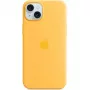 Silikona maciņš Apple iPhone 15 Plus MagSafe oranžā krāsā