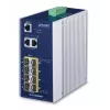 Pārvaldāms tīkla slēdzis PLANET IGS-10080MFT — 2 x Gigabit RJ-45, 8 x SFP, 12–48V DC, Pārvaldāms, IP30