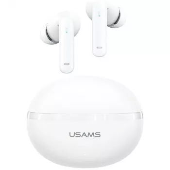 Bluetooth austiņas Usams TWS E02 ANC+ENC baltas