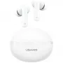 Bluetooth austiņas Usams TWS E02 ANC+ENC baltas