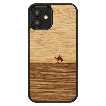 Aizsargājošs tālruņa maciņš Man and Wood iPhone 12 mini — Terra Melns