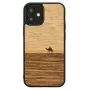 Aizsargājošs tālruņa maciņš Man and Wood iPhone 12 mini — Terra Melns