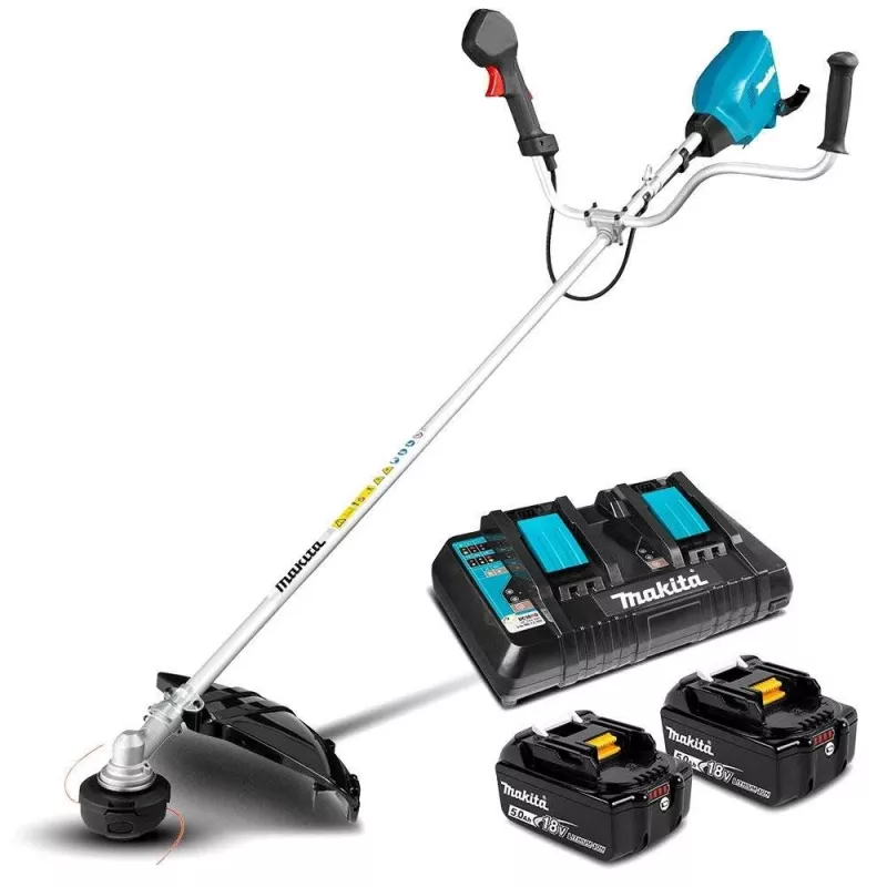 Makita DUR369APT2 krūmgriezis/stīgu trimmeris 1000 W maiņstrāva/akumulators melns, zils, pelēks