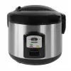 Rīsu plīts Mesko MS 6411, melna, nerūsējošais tērauds, 1000 W