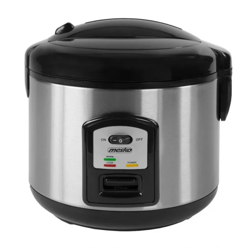 Rīsu plīts Mesko MS 6411, melna, nerūsējošais tērauds, 1000 W