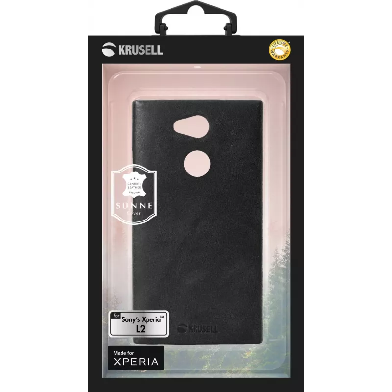 Cover Krusell SUNNE Sony Xperia L2 14 cm (5.5 inch) Melns