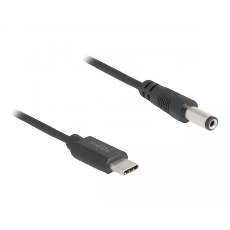 DeLOCK USB Type-C strāvas kabelis 1 m 5.5 x 2.1 mm vīrišķais 5 V 1.5 A