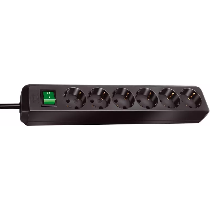 Kontaktligzdu sadalītājs Brennenstuhl Eco-Line 6-vietīgs 3m
